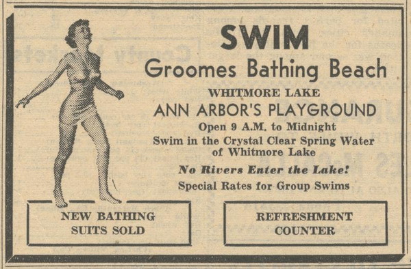 Groomes Bathing Beach - Old Photo (newer photo)